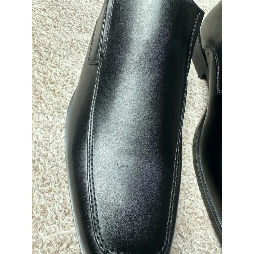 Perry Ellis Portfolio Shoes Black Ultra Foam Pablo Slip On Loafers Mens 9.5 M